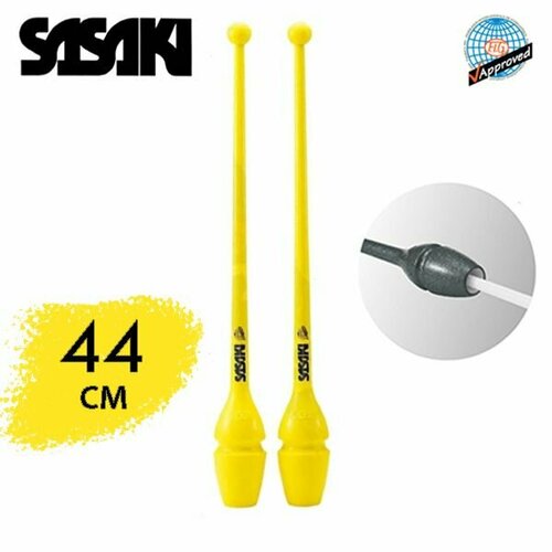 булавы sasaski 44 см м34 h fig с отверствием bry желтый Булавы SASAKI M-34H 44см. BRY(Желтый) FIG