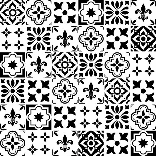 Пленка самоклеющаяся Плитка 060x8 м цвет черно-белый 2911₽