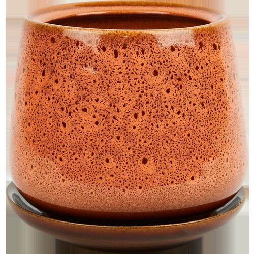 Горшок цветочный Gonchar Скарлет 3 Люкс 12 h13 v12 л керамика рыжий 1818₽