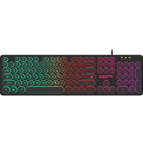 Клавиатура Defender Ozoth GK-106 игровая проводная мембран подсветка104 клавиши USB черная 201000₽