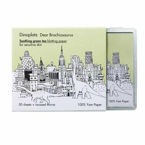 TOO COOL FOR SCHOOL Салфетки матирующие для чувствительной кожи Dinoplatz Dear Brachiosaurus Blotting Paper (50 шт) матирующие салфетки too cool for school салфетки матирующие для чувствительной кожи