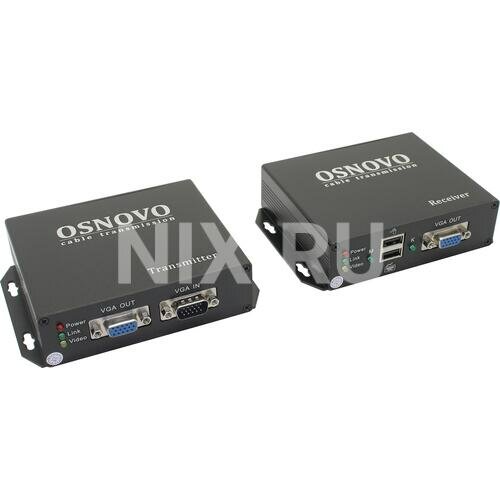 Удлинитель по «витой паре» VGA+USB Osnovo TA-VKM/3+RA-VKM/3(ver.2)