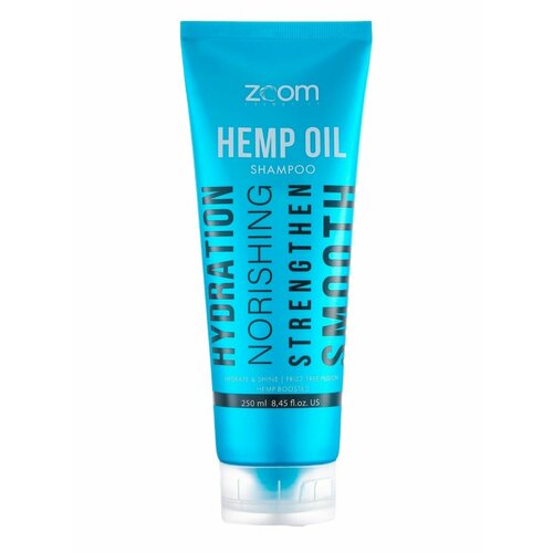 ZOOM cosmetics Шампунь бессульфатный для домашнего ухода, ZOOM Hemp Oil 250ml
