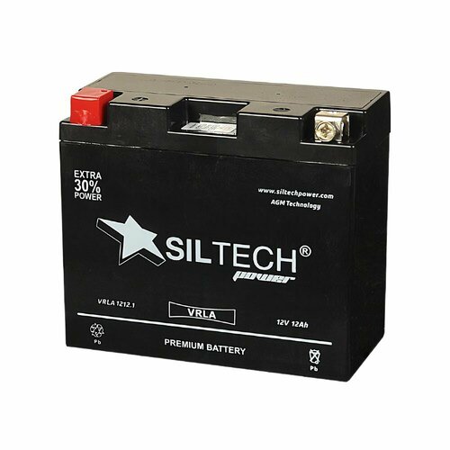 Аккумулятор SILTECH VRLA1212.1 12V12AH п. п. (YT12B-4. YT12-BS) д150ш70в130/160 , шт