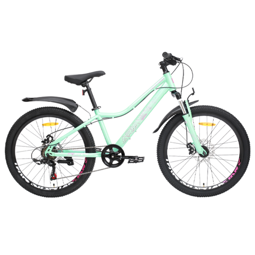 Подростковый горный велосипед Tech Team Aria 24 disc 2024 рама 13 бирюзовый NN012297 22173₽