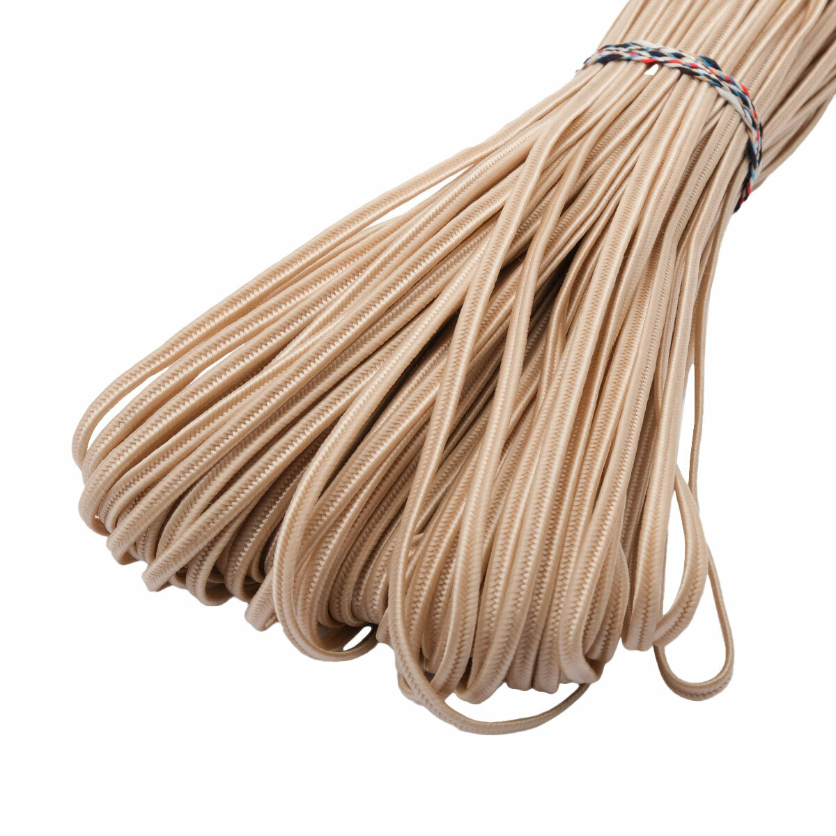 Сутажный шнур отделочный 3 мм*50 м 3 мм, 50 м, бежевый, Нудольская фабрика — фото 1