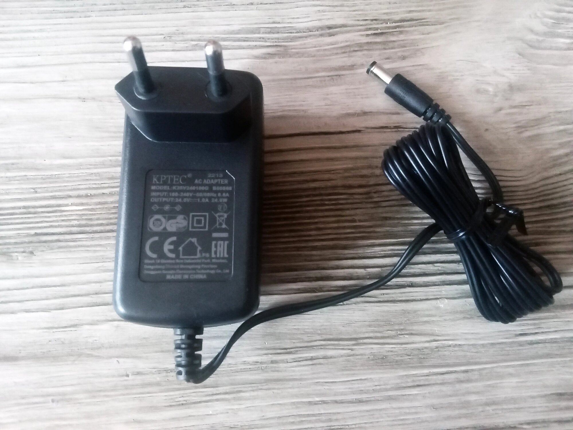 Зарядное устройство для робот-пылесоса AMTIDY A330D: адаптер 24.0V 1.0A