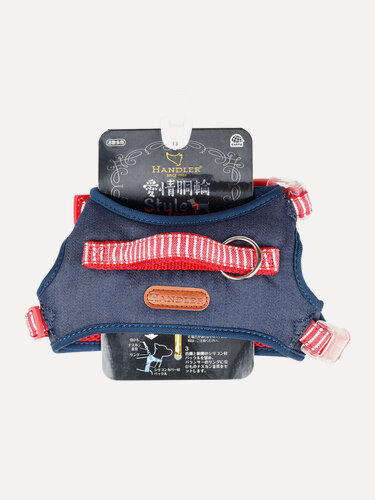 Изображение товара Шлейка жилетка для собак Japan Premium Pet из синего джинса с активным балансером, размер S