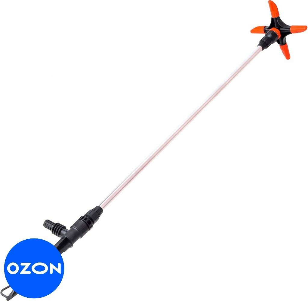 фото Распылитель 4-х лепестковый Жук на удлинителе 60 см с комбинированным штуцером 1/2 и 3/4 дюйма