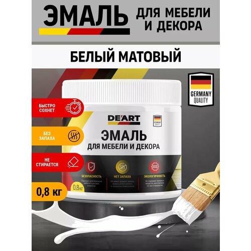 Эмаль для мебели и декора , белая матовая