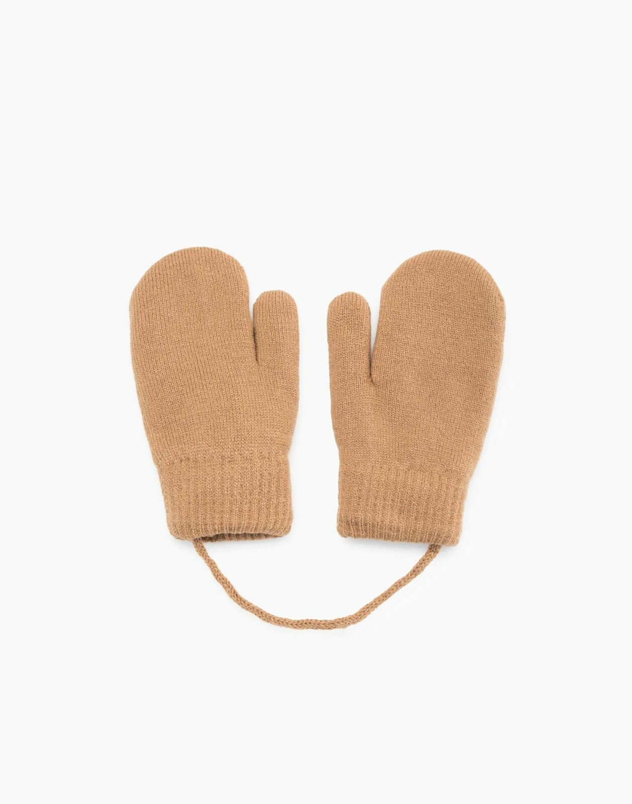 фото Варежки GAS015040 трикотаж коричневый 4-6л