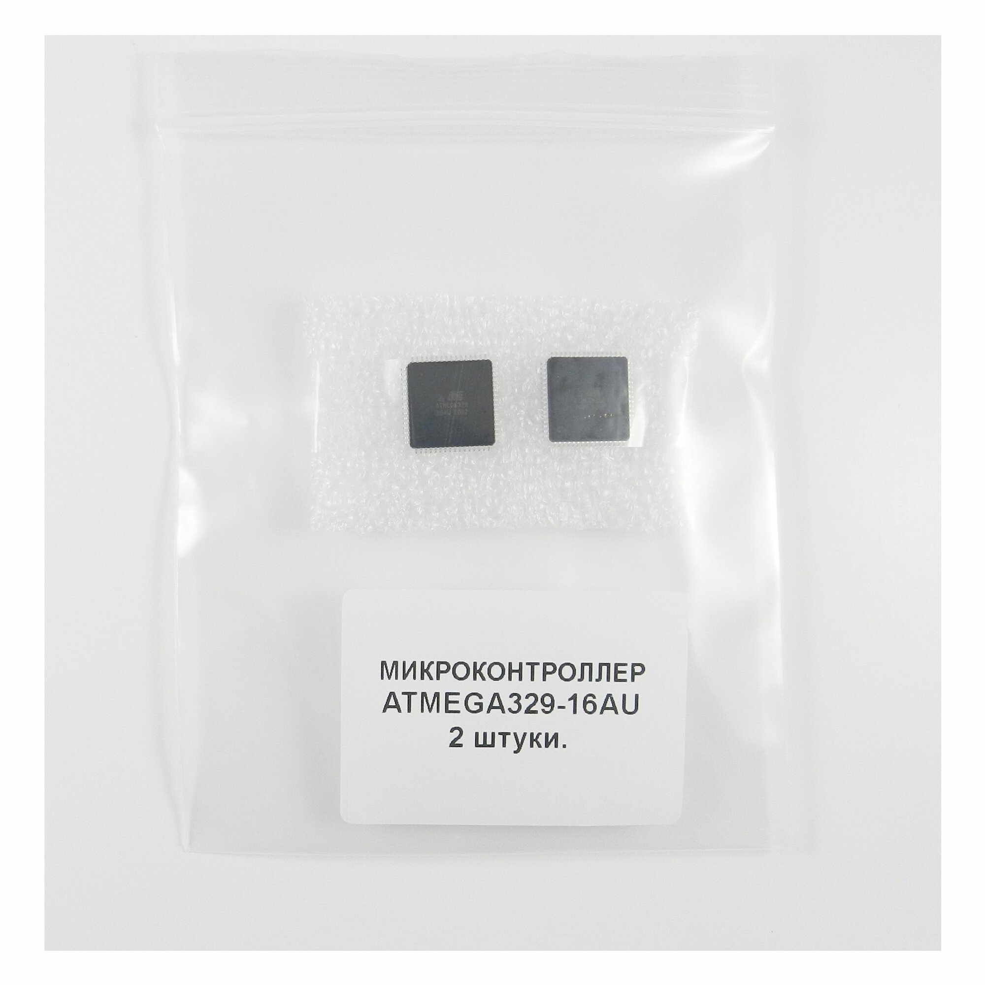 Микроконтроллер ATMEGA329-16AU, Микроконтроллер 8-бит AVR, TQFP64, (оригинал)