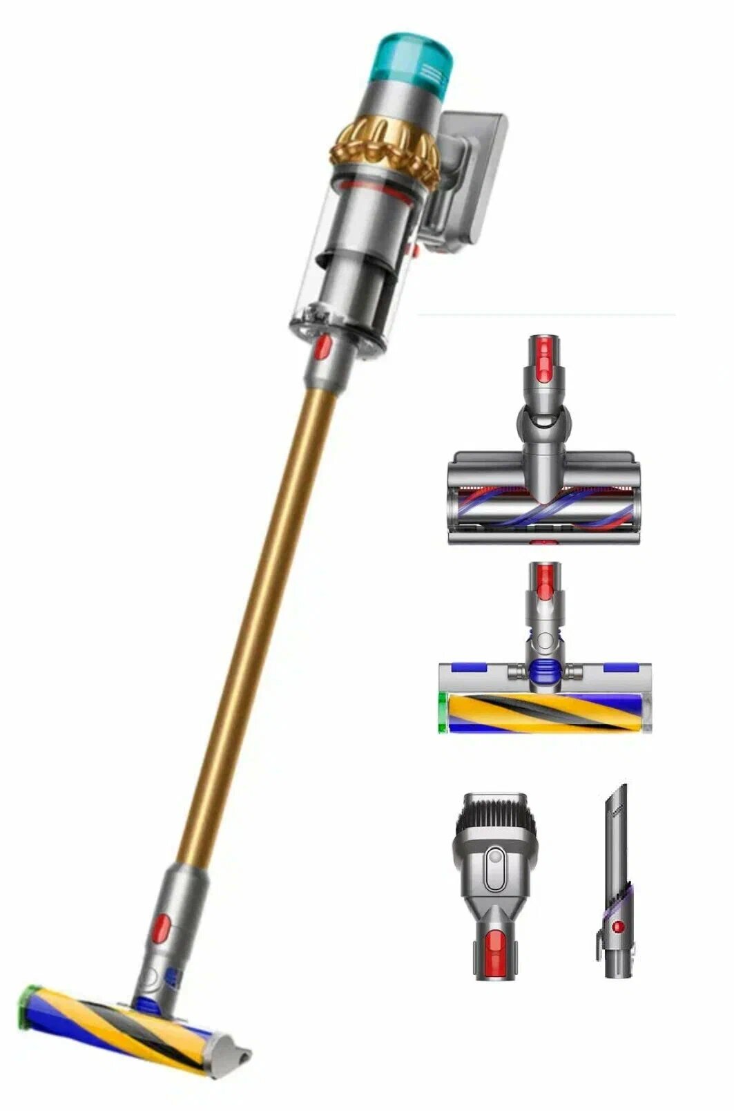 Вертикальный пылесос Dyson V15 SV47 Detect Absolute Gold/Gold