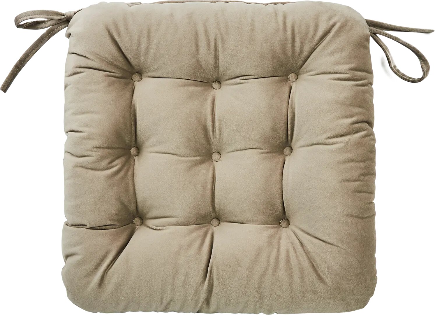 Подушка на сиденье Linen Way 40x36 см цвет серо-коричневый