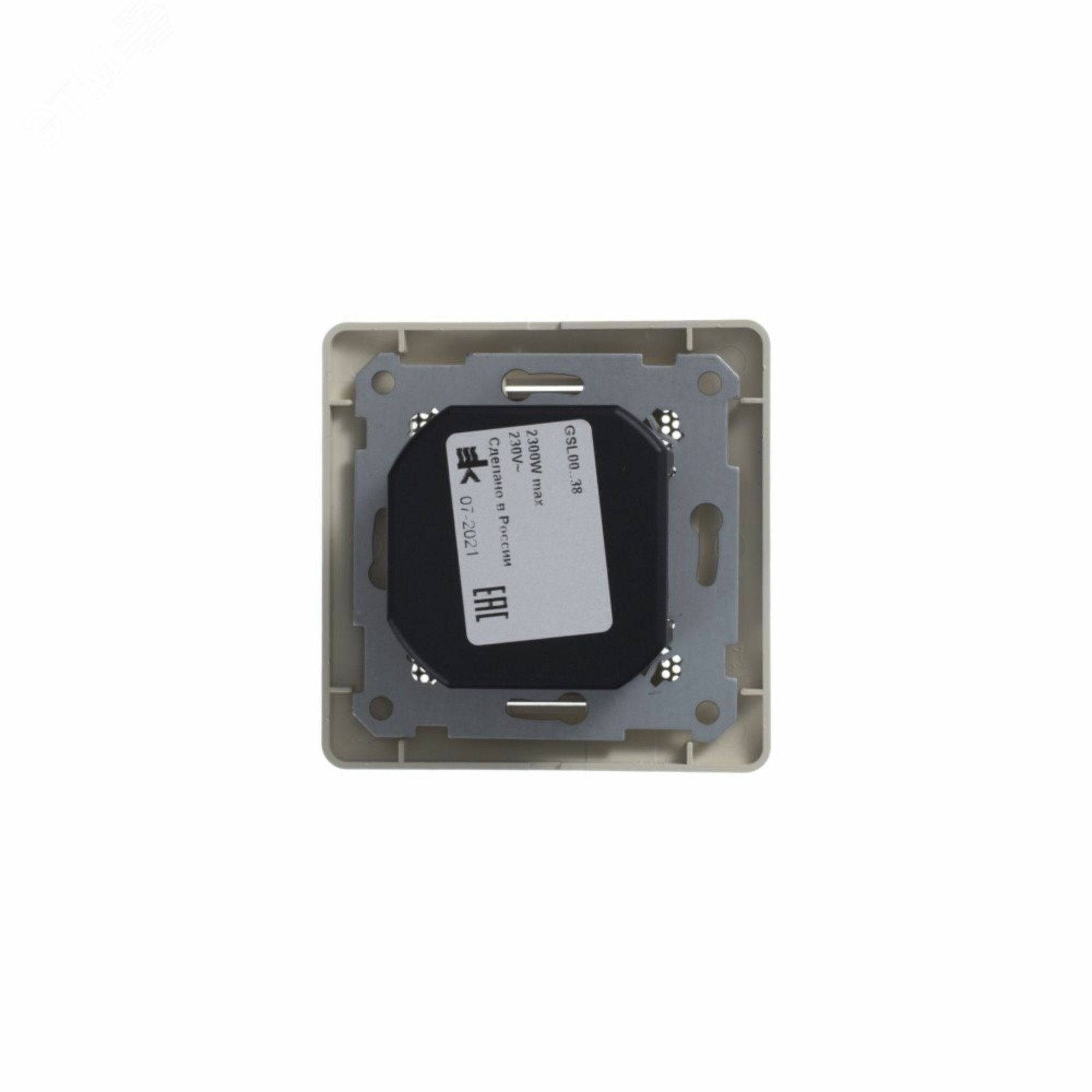 Glossa GSL000438 Термостат электронный для теплых полов +5…+50°С (10 А, 220 В, в сборе, скрытая установка, титан) Schneider Electric - фото №7