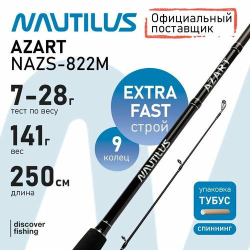 Удилище спиннинговое Nautilus Azart 250см 7-28гр