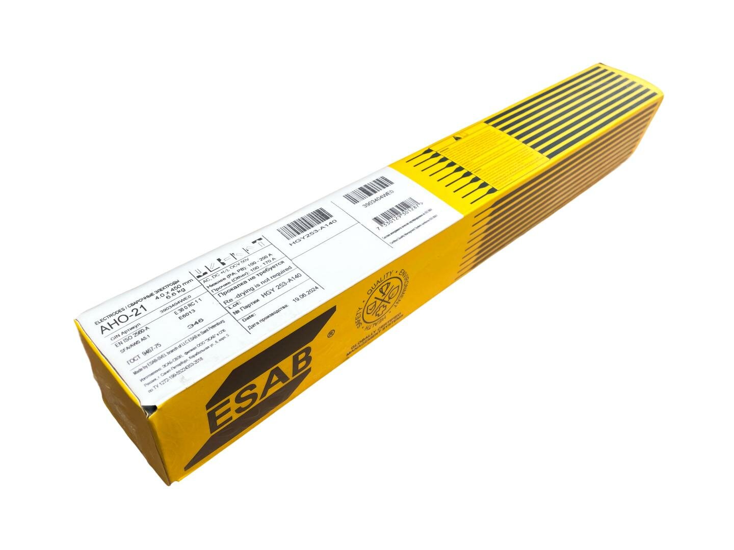 Электроды ESAB АНО-21 ф 40 мм х 450 мм (66кг)