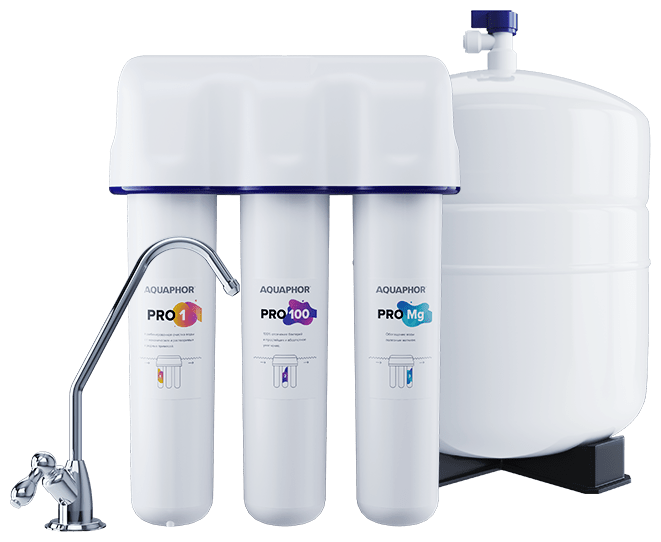 Фильтр для воды Аквафор Osmo Pro-100 обратноосмотический 4 ступени очистки