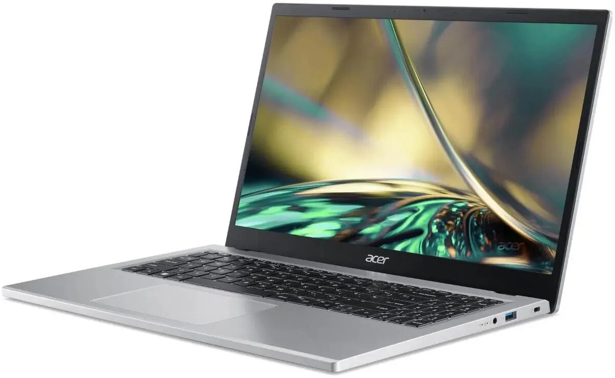 15.6" Ноутбук Acer Aspire 3 A315-510P-300C, серебристый (английская/русская раскладка) — фото 1