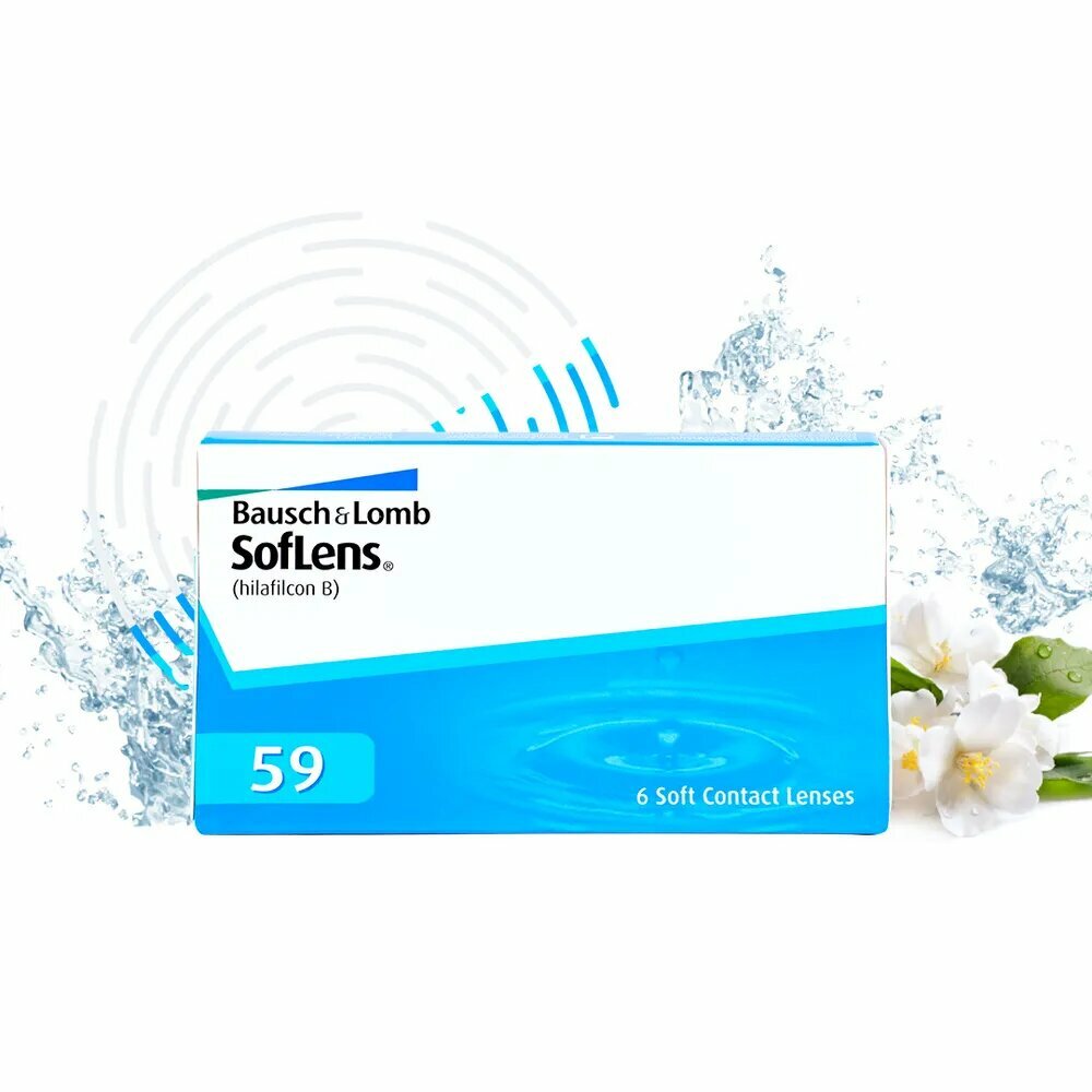 Контактные линзы Bausch & Lomb SofLens 59 6pk (BC 8,6; D -6,00)