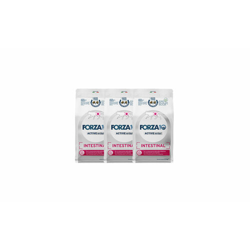 FORZA10 Intestinal Active сухой корм для взрослых кошек при проблемах пищеварения с рыбой 1,5 кг х 3 шт.