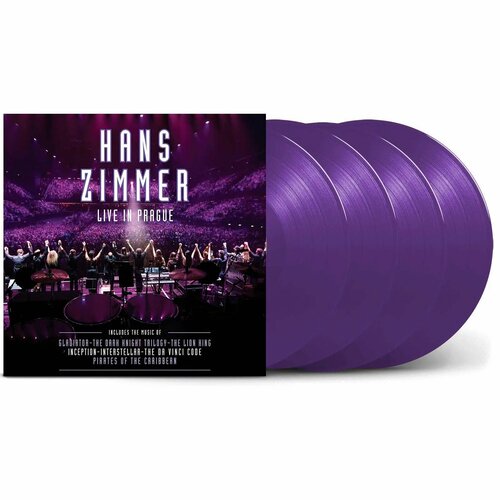 HANS ZIMMER - LIVE IN PRAGUE (4LP, purple) виниловая пластинка