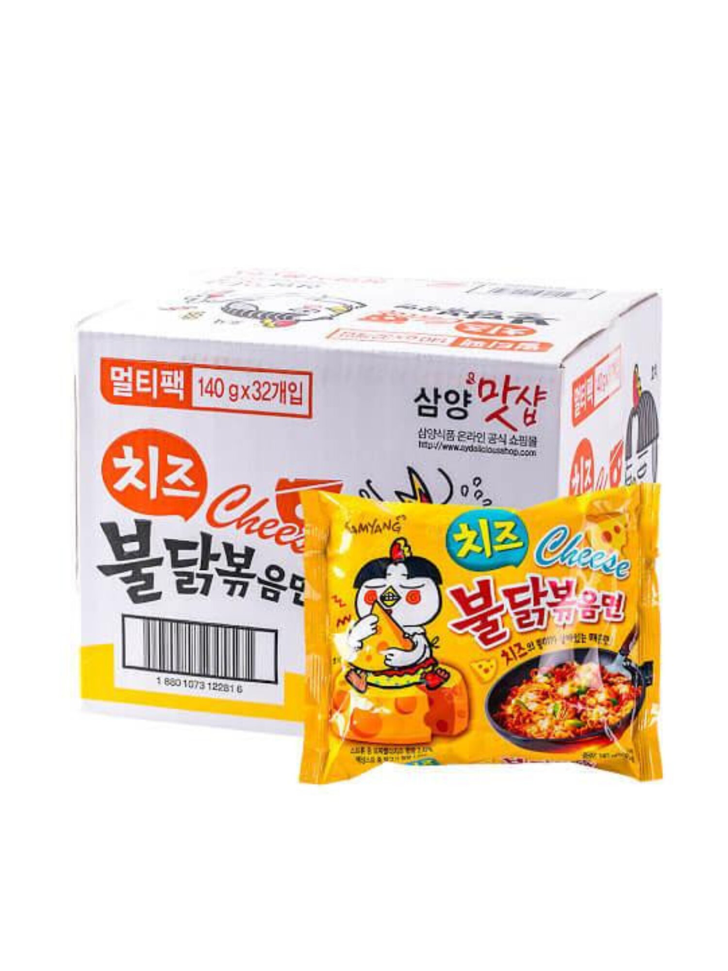 Лапша Samyang Острая курица с сыром 140 г — фото 1
