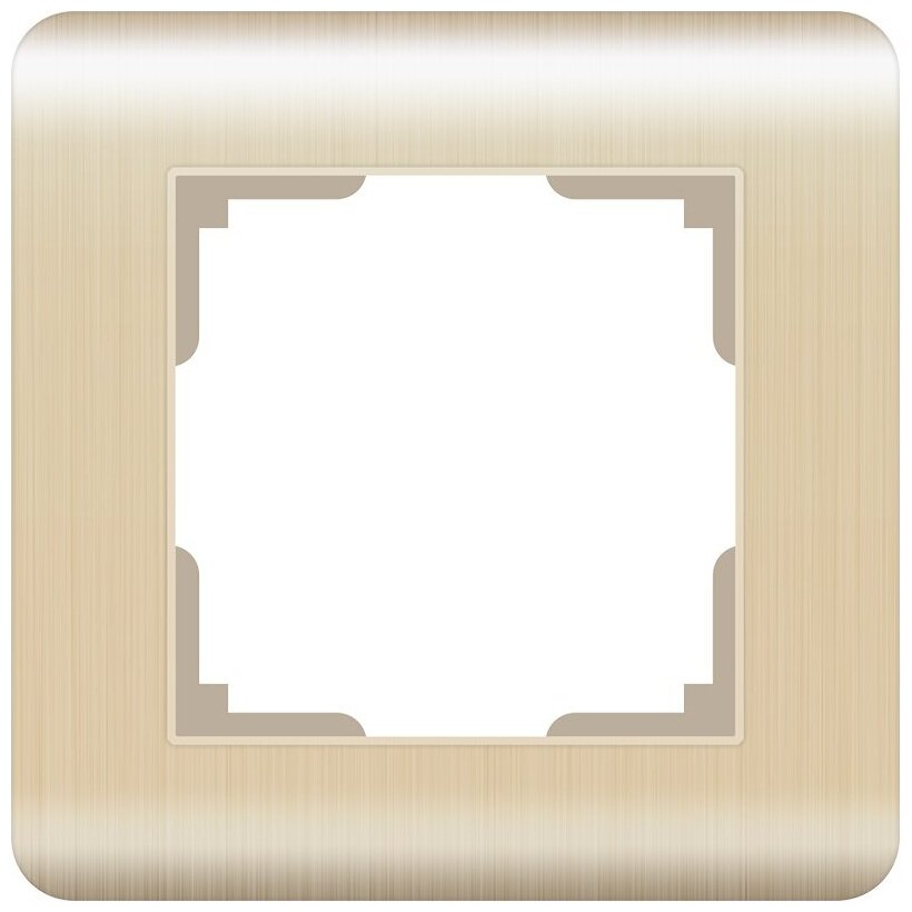 Рамка на 1 пост Werkel Stream (Шампань) — фото 1