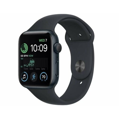 Умные часы Apple Watch Series SE Gen 2 44 мм Aluminium Case GPS Midnight Sport Band 29700₽