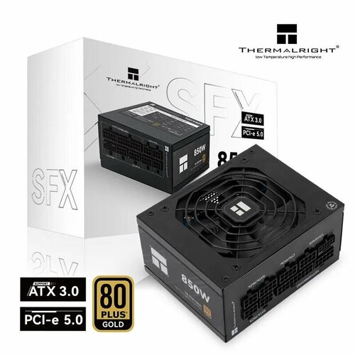 Модульный SFX блок питания Thermalright TR TGFX 850 Gold черный на 850W TR-TGFX Black 850 Ватт ATX 3.0 Голд PCI 5.0