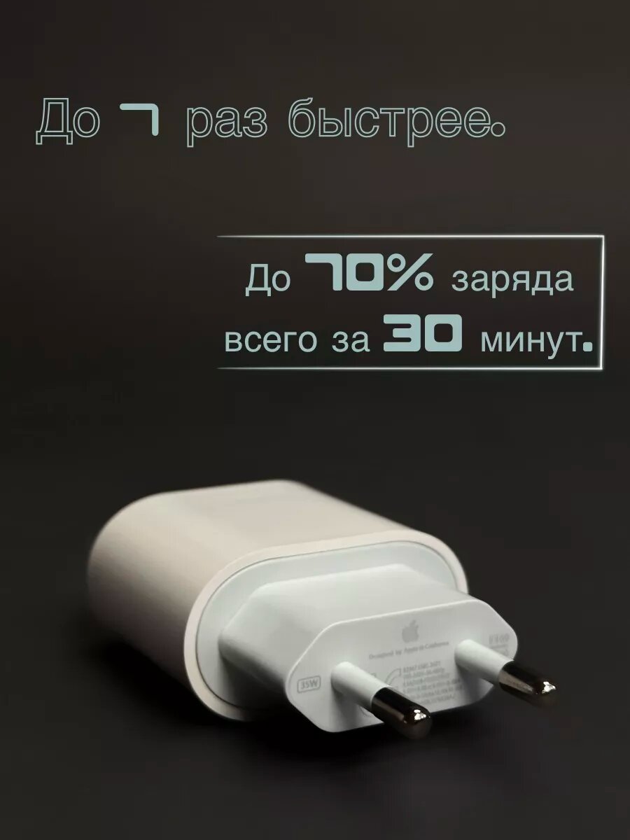 Зарядка type-c для iPhone 15 16 Pro и Pro Max и Android 35W CHOUDO — фото 1