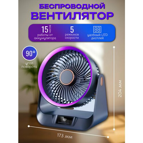 Вентилятор настольный 5 скоростей и регулируемый угол наклона 2499₽