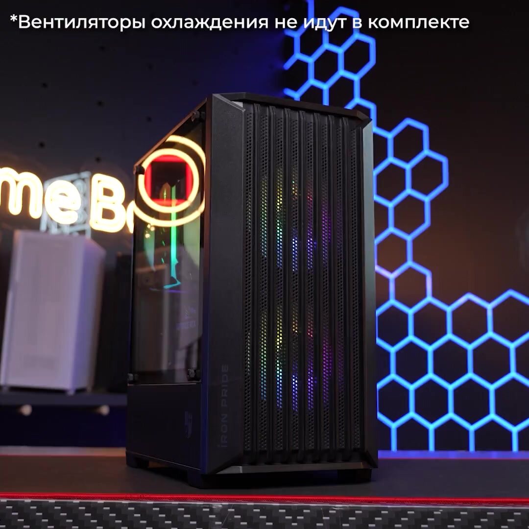 Корпус Warrior Z5 + закаленное стекло, Micro-ATX, Mini-ITX, черный — фото 1