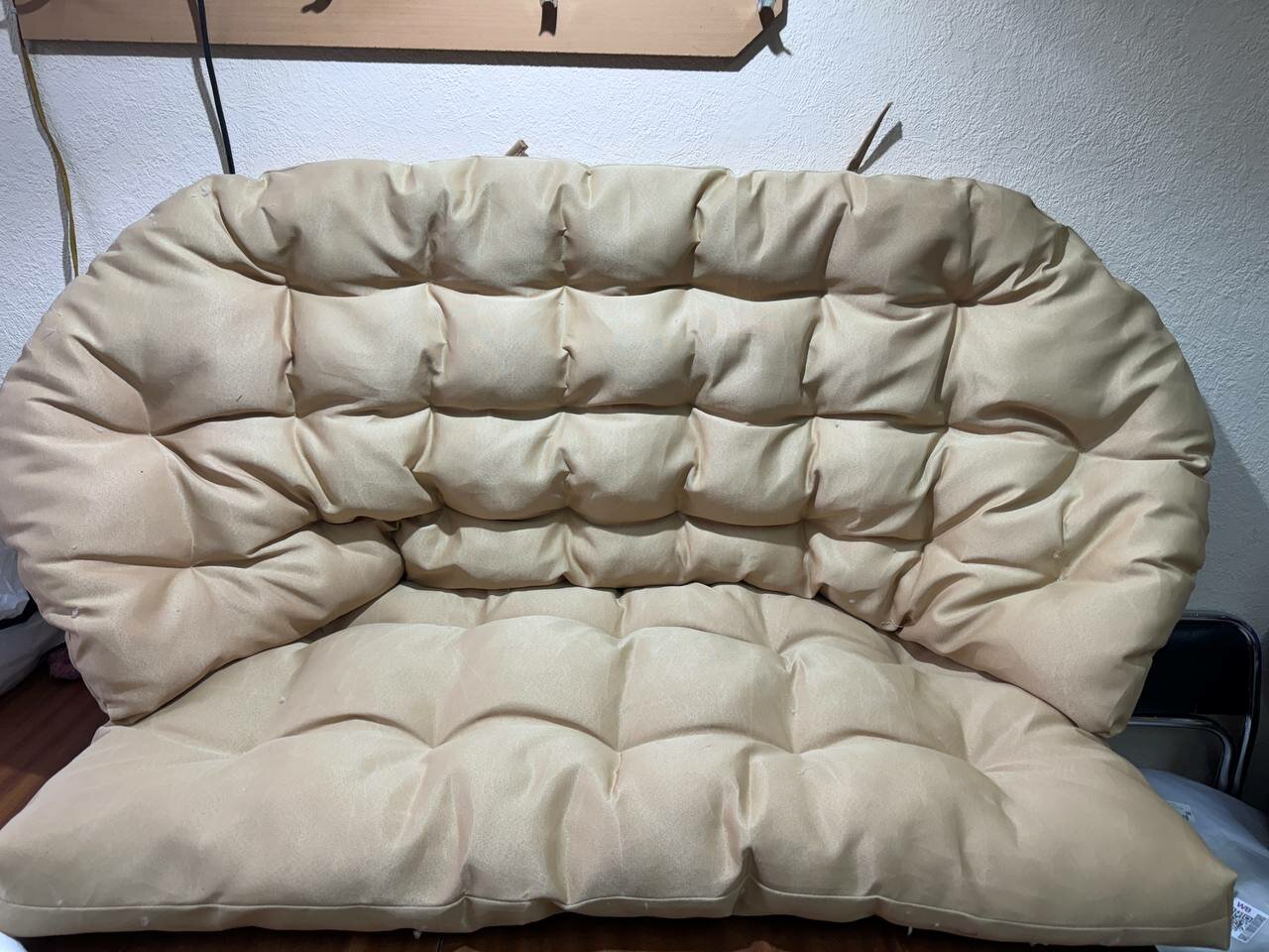 Подушка для дивана Рузвельт из натурального ротанга цвет бежевый