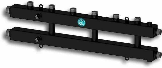 Коллектор комбинированный Север-KM4 1 1/4" х 1" на 4 контура