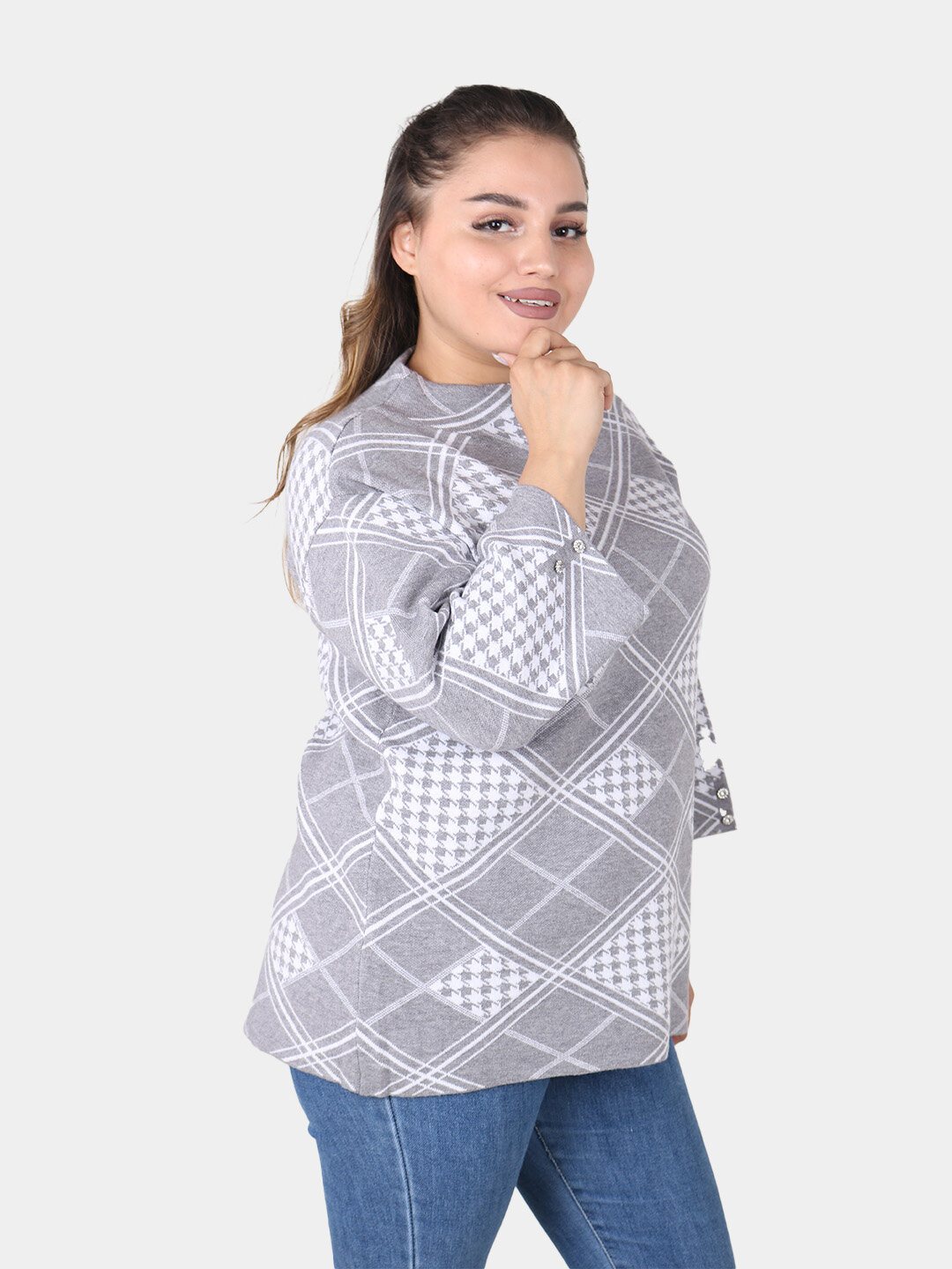 Свитер размер One Size, , серый — фото 1