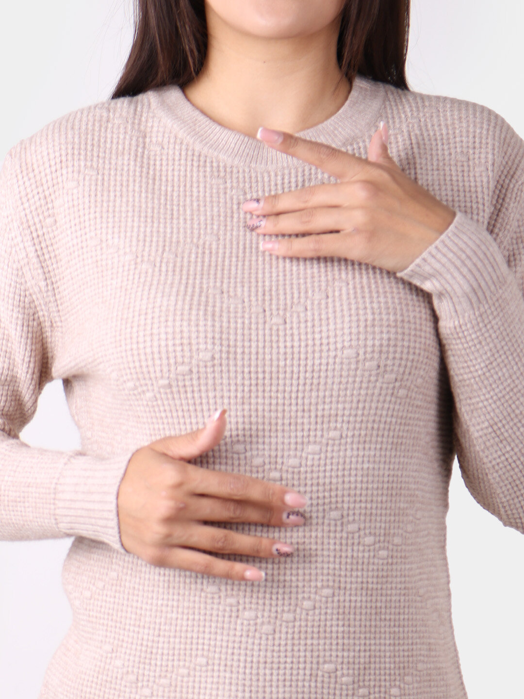 Свитер размер One Size, , бежевый — фото 1