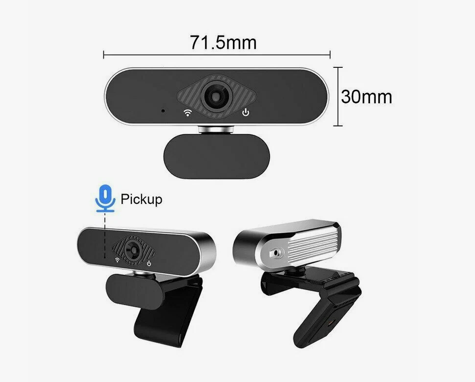 Web камера для компьютера и ноутбука 1080HD USB с микрофоном — фото 1