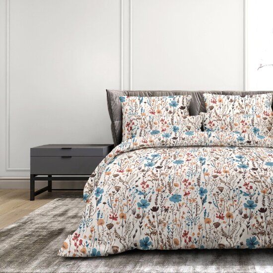 Полутораспальный комплект постельного белья Волшебная Ночь Поплин Элегия с наволочками 70х70 926323