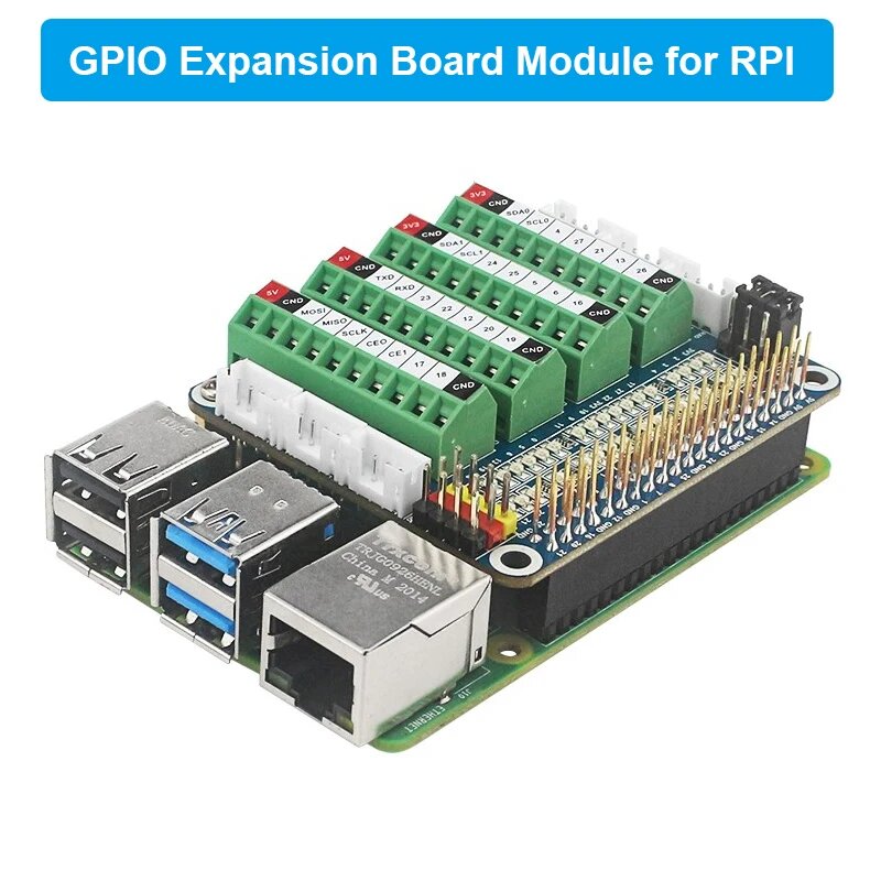 Плата расширения Raspberry Pi GPIO PCF8591, модуль светодисветодиодный встроенного датчика ADC/DCA, тестовая плата для Raspberry Pi 4B 3B CM4, GPIO Expansion Board