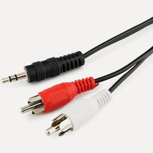 Изображение товара Кабель аудио Cablexpert , Jack 3.5(M)/2xRCA, 10м, черный