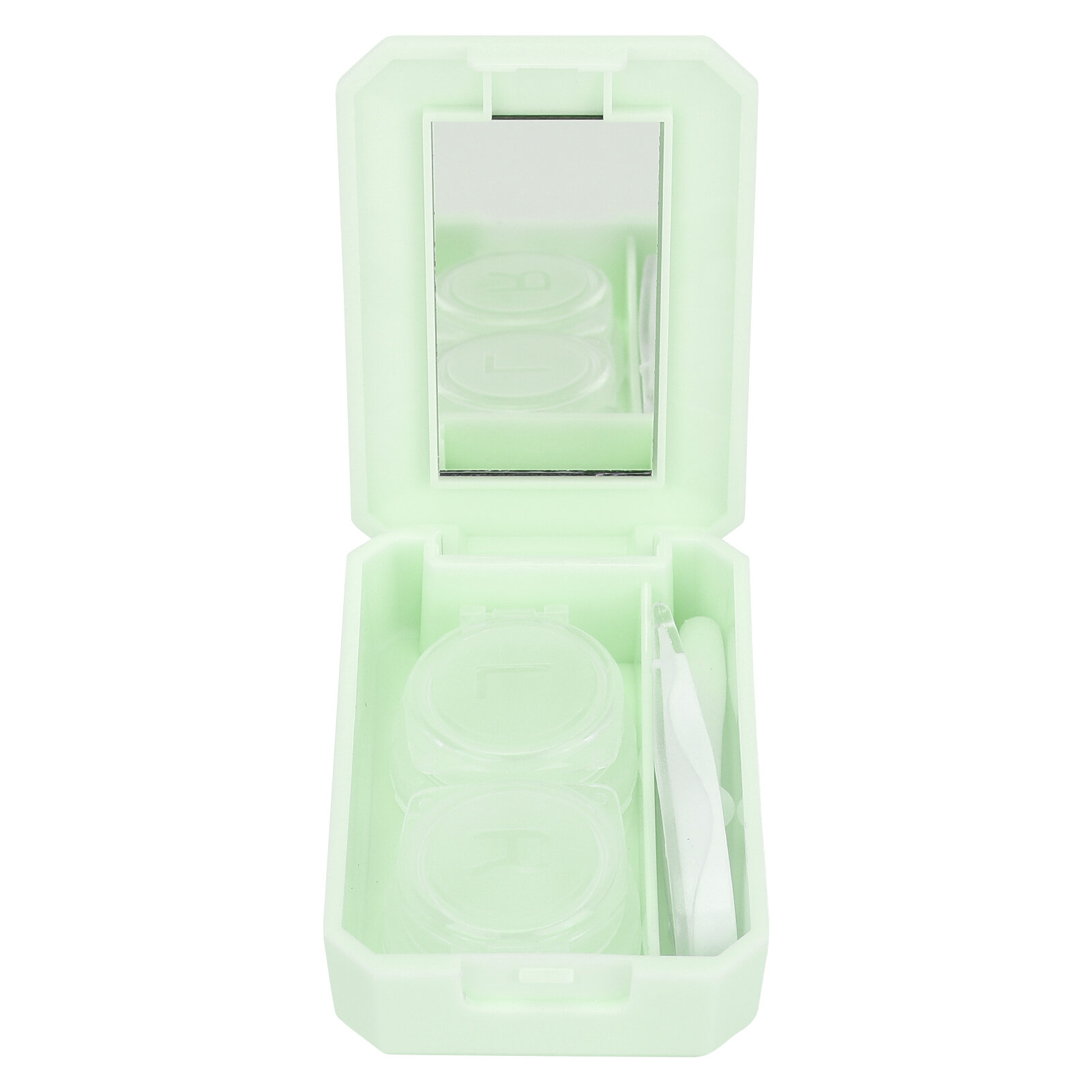 Контактная линза Contact Lens Lens Soak Container с зеркальным пинтером