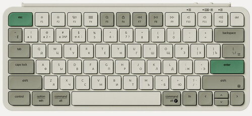 Изображение товара Беспроводная ультратонкая клавиатура Keychron B1 Pro, 77 клавиш, ножничные переключатели, цвет Retro Green