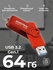 Флешка 64 ГБ USB 3.0/3.1 Smartbuy Type-A для компьютера и ноутбук...
