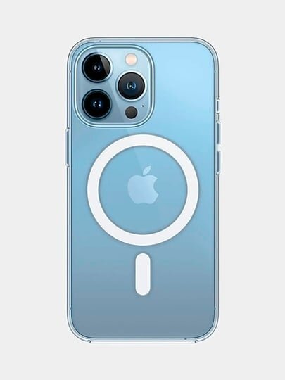 Бесцветный/Прозрачный пластиковый с MagSafe 100% не желтеет чехол для модели телефона Iphone 11 Pro Max — фото 1