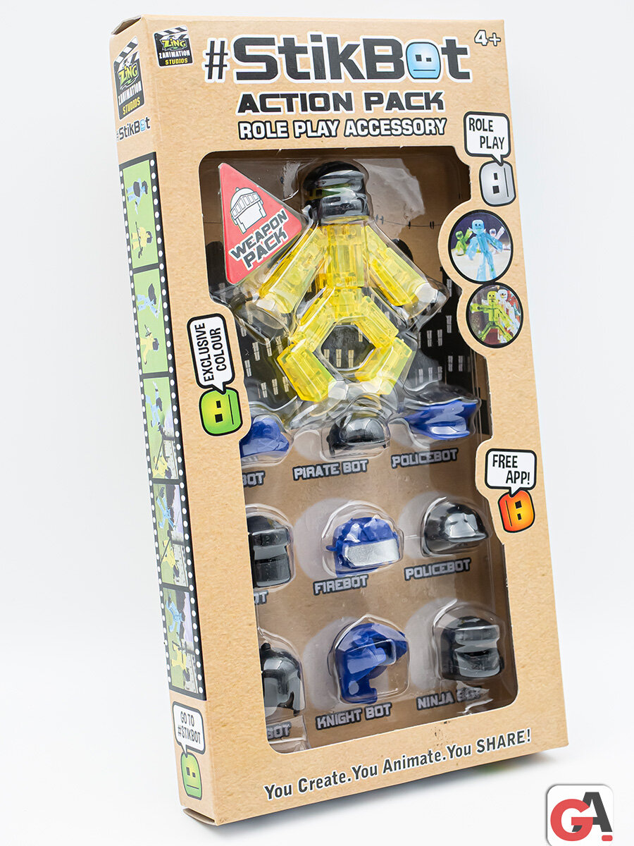 Набор Стикбот (Stikbot) с шлемами / Helmet Pack — фото 1