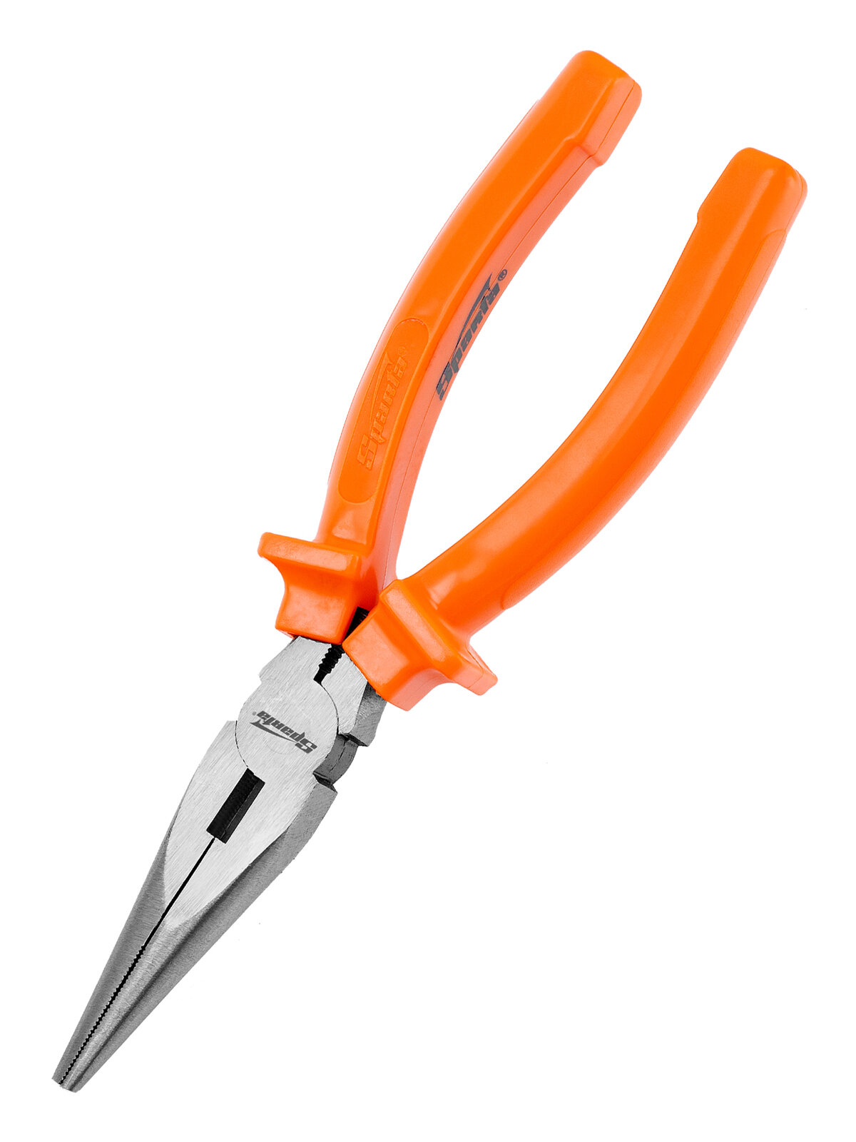 Длинногубцы прямые Sparta Classic 180 мм шлифованные закаленные рабочие части и пластмассовые рукоятки 17159