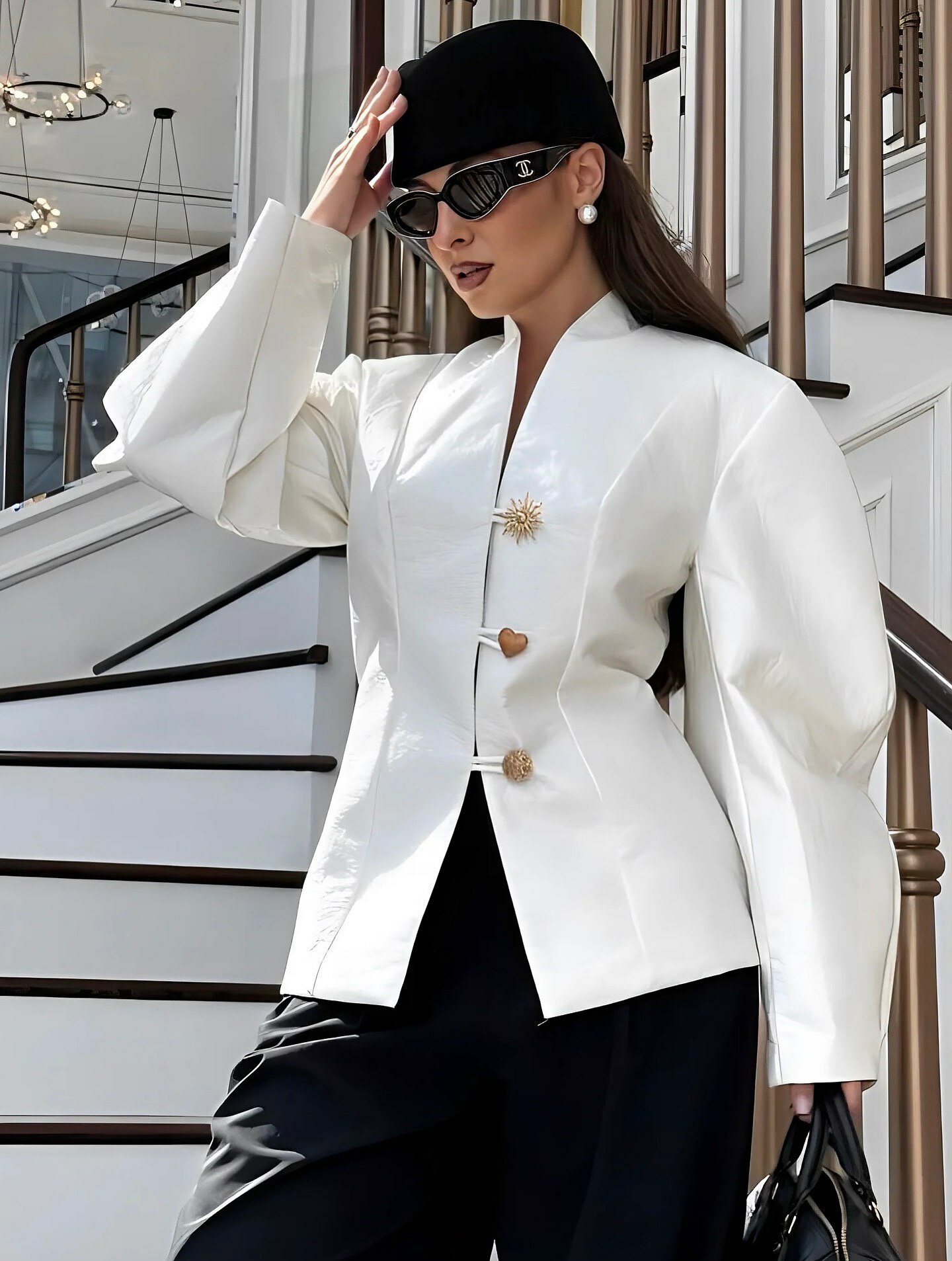 Солнцезащитные очки Chanel, черный — фото 1