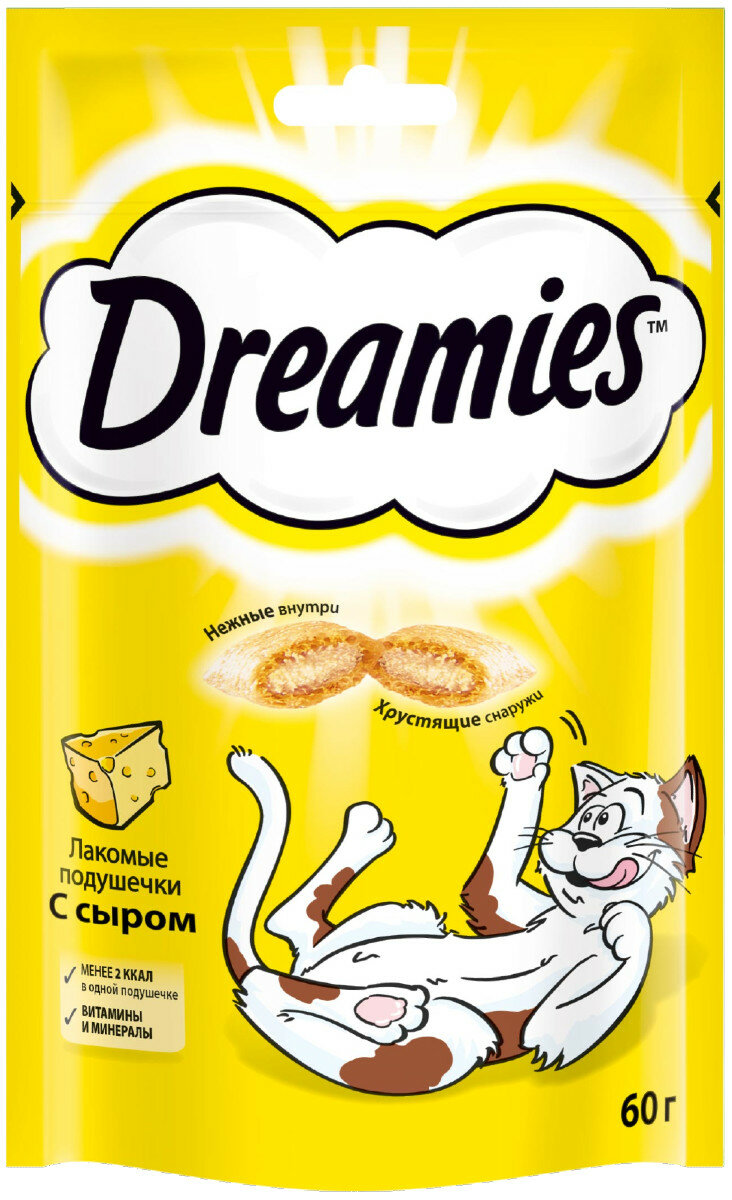 Лакомство для кошек Dreamies с сыром 140г - фото №3