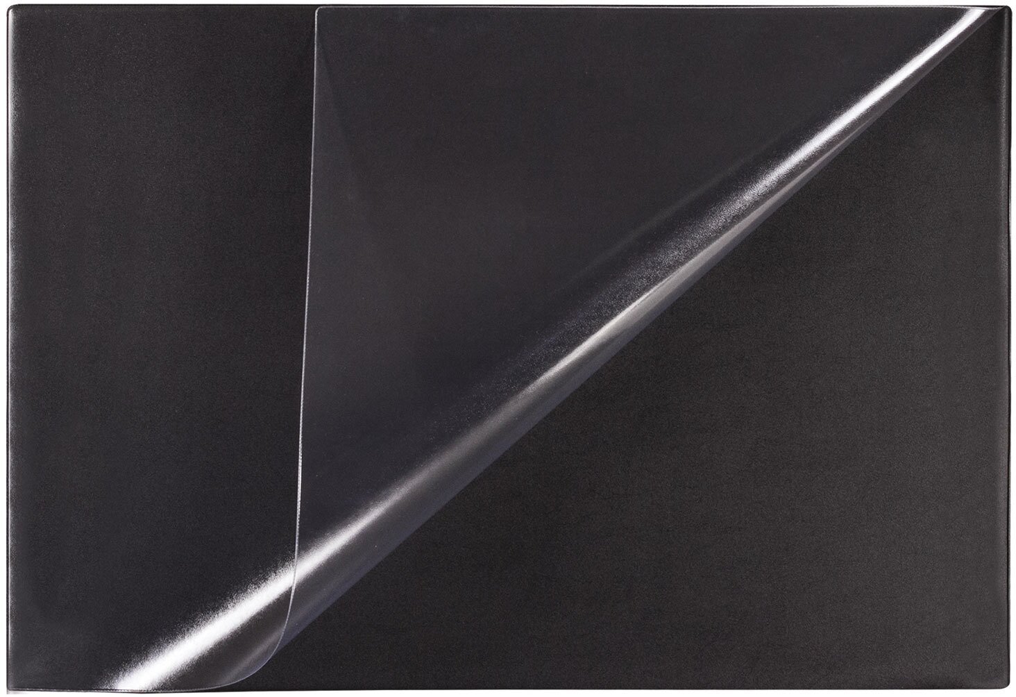 Коврик/подкладка/подложка настольная на письменный рабочий стол для письма размером 590х380 мм, с прозрачным карманом, черный, Brauberg - фотография № 10